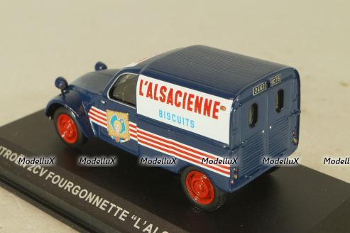 Citroen 2CV Fourgonnette "L'Alsacienne" 1949, blue, Altaya 1:43