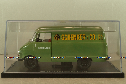 Opel Blitz A delivery van Schenker&Co. 1960, green, Bing 1:43