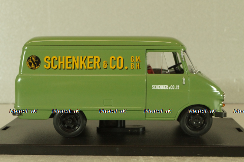 Opel Blitz A delivery van Schenker&Co. 1960, green, Bing 1:43