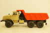 Урал-55571, самосвал, бежево/оранжевый, Элекон 1:43