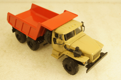 Урал-55571, самосвал, бежево/оранжевый, Элекон 1:43