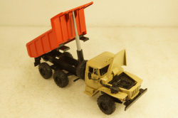Урал-55571, самосвал, бежево/оранжевый, Элекон 1:43