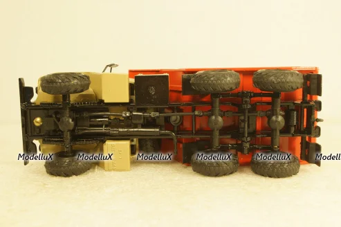 Урал-55571, самосвал, бежево/оранжевый, Элекон 1:43