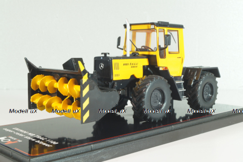 Mercedes-Benz Track 1100 auger-rotor snow blower, yellow/black, TruckTyr 1:43