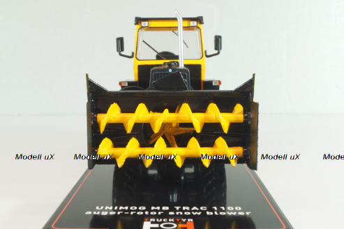 Mercedes-Benz Track 1100 auger-rotor snow blower, yellow/black, TruckTyr 1:43