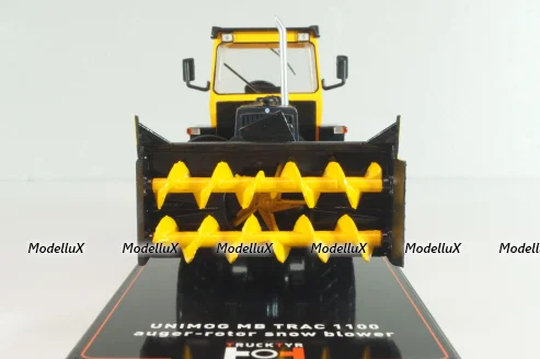 Mercedes-Benz Track 1100 auger-rotor snow blower, yellow/black, TruckTyr 1:43