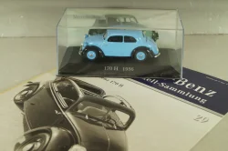 Mercedes-Benz 170H (W28) 1936, light blue, MBOMS029, Mercedes-Benz Offizielle Modell-Sammlung #29, Altaya 1:43 С Журналом! Уценка!