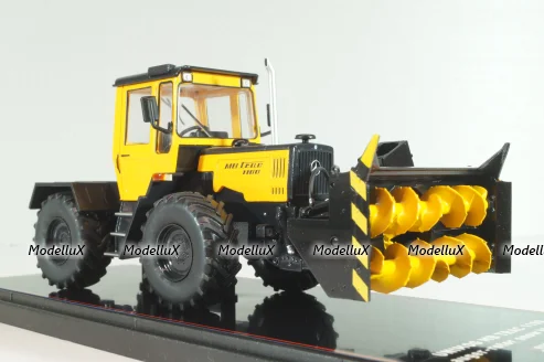 Mercedes-Benz Track 1100 auger-rotor snow blower, yellow/black, TruckTyr 1:43