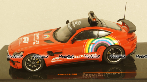 MERCEDES GT-R AMG F1 SAFETY CAR MUGELLO GP 1.000th FERRARI GP 2020 Bernd Maylander, IXO 1:43