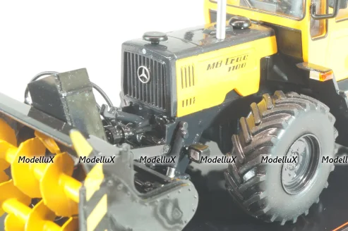 Mercedes-Benz Track 1100 auger-rotor snow blower, yellow/black, TruckTyr 1:43