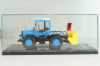 ЛТЗ-155 трактор со шнеко-роторным снегоочистителем, голубой, TruckTyr 1:43