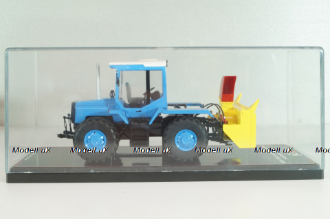 ЛТЗ-155 трактор со шнеко-роторным снегоочистителем, голубой, TruckTyr 1:43