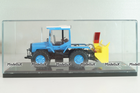 ЛТЗ-155 трактор со шнеко-роторным снегоочистителем, голубой, TruckTyr 1:43