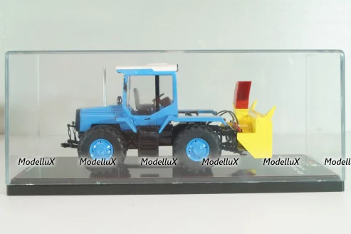 ЛТЗ-155 трактор со шнеко-роторным снегоочистителем, голубой, TruckTyr 1:43