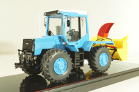 ЛТЗ-155 трактор со шнеко-роторным снегоочистителем, голубой, TruckTyr 1:43
