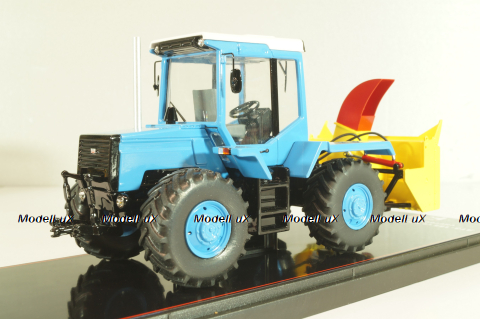 ЛТЗ-155 трактор со шнеко-роторным снегоочистителем, голубой, TruckTyr 1:43