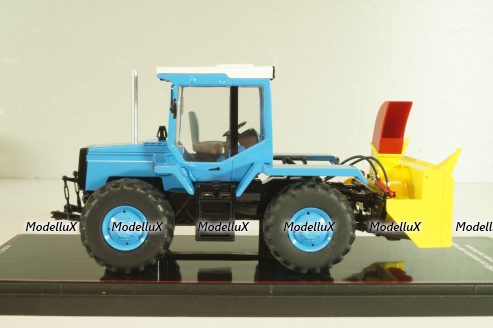 ЛТЗ-155 трактор со шнеко-роторным снегоочистителем, голубой, TruckTyr 1:43