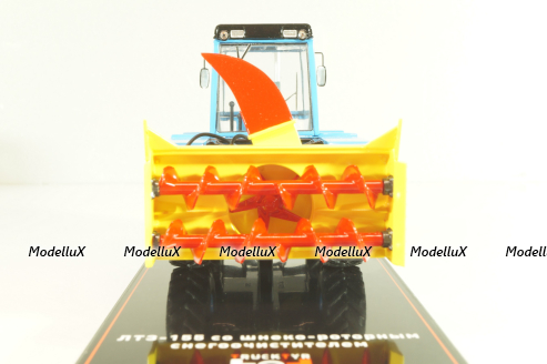 ЛТЗ-155 трактор со шнеко-роторным снегоочистителем, голубой, TruckTyr 1:43