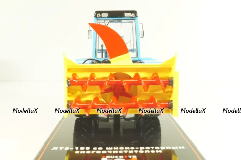 ЛТЗ-155 трактор со шнеко-роторным снегоочистителем, голубой, TruckTyr 1:43