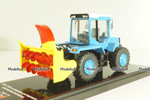 ЛТЗ-155 трактор со шнеко-роторным снегоочистителем, голубой, TruckTyr 1:43