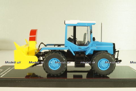 ЛТЗ-155 трактор со шнеко-роторным снегоочистителем, голубой, TruckTyr 1:43