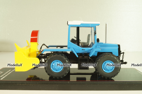 ЛТЗ-155 трактор со шнеко-роторным снегоочистителем, голубой, TruckTyr 1:43
