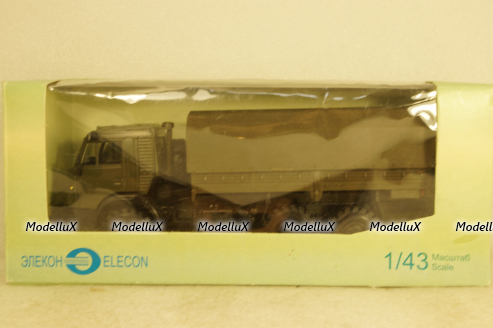 Камаз-43101-028, с тентом 2010г Элекон 1:43