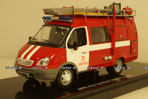 АПП-0,5-2,0 (Газ-2705 "Газель") черные номера, TruckTyr 1:43