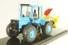 ЛТЗ-155 трактор со шнеко-роторным снегоочистителем, голубой, TruckTyr 1:43