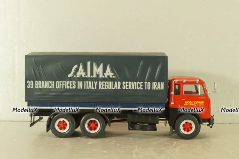 Fiat 683 N "SAiMA" 1966, red/blue, Camion D'epoca #77, 1:43