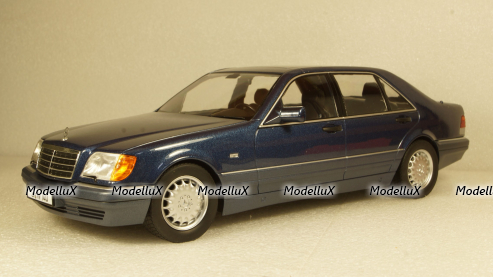 Mercedes S500 W140 1994 blue, iScale 1:18