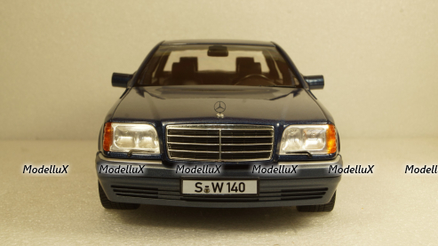 Mercedes S500 W140 1994 blue, iScale 1:18