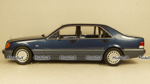 Mercedes S500 W140 1994 blue, iScale 1:18