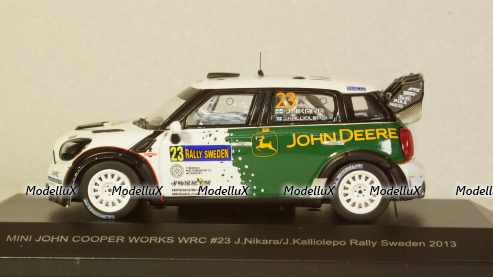 Mini John Cooper Works WRC #23 Rallye Schweden 2013 Nikara, Kalliolepo, WBR015, WhiteBox 1:43
