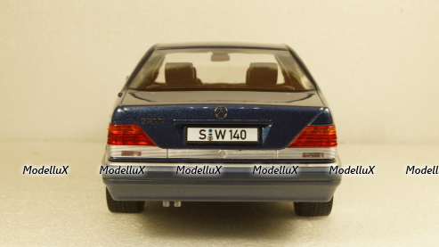 Mercedes S500 W140 1994 blue, iScale 1:18