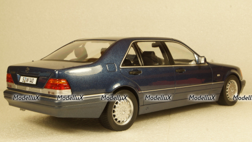 Mercedes S500 W140 1994 blue, iScale 1:18