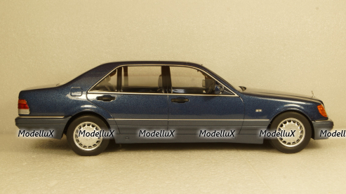 Mercedes S500 W140 1994 blue, iScale 1:18