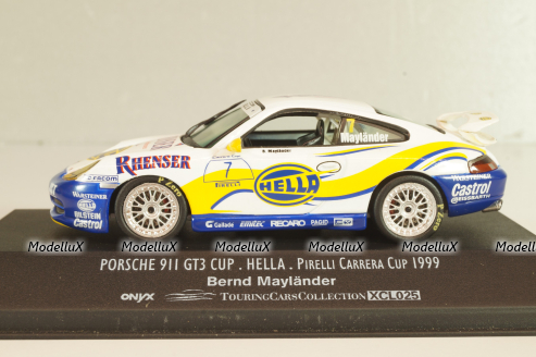 Porsche 911(996) GT3 Cup #7 Carrera cup 1999, B.Maylander, white, XCL025, ONYX 1:43