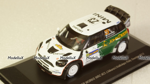 Mini John Cooper Works WRC #23 Rallye Schweden 2013 Nikara, Kalliolepo, WBR015, WhiteBox 1:43
