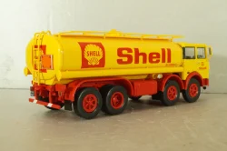 Fiat 691 N fuel tanker "Shell" 1970, yellow/red, Camion D'epoca #73, 1:43