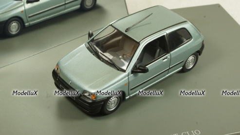Renault Clio 1990, blue, 7711221726, Universal Hobby 1:43