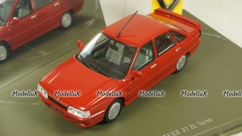 Renault 21 2L Turbo, Red, 7711223579, Universal Hobby 1:43