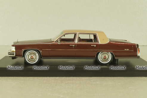Cadillac Fleetwood Brougham 1991, maroon/beige, 43358, NEO 1:43