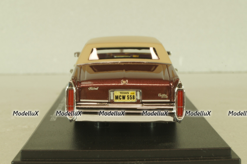 Cadillac Fleetwood Brougham 1991, maroon/beige, 43358, NEO 1:43