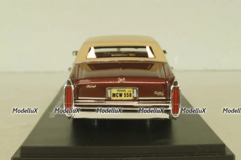 Cadillac Fleetwood Brougham 1991, maroon/beige, 43358, NEO 1:43