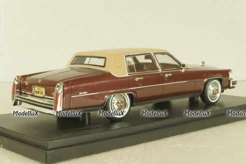 Cadillac Fleetwood Brougham 1991, maroon/beige, 43358, NEO 1:43