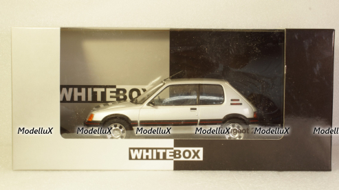 Peugeot 205 GTI 1988, silver, WB124063, WhiteBox 1:24