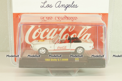 Shelby GT500 KR Coca-Cola 1968, white, 52500SH-A29, M2 1:64 