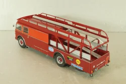 Fiat 642 RN2 Bartoletti racing car transporter 1957, red, Camion D'epoca #76, 1:43