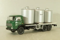Fiat 673 NR Trasporto Latte 1969, green/silver, Camion D'epoca #73, 1:43